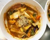 簡単きな粉油淋鶏味ツナ根菜茄子野菜炒め作り方22写真