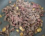 小松菜と牛肉のピリ辛炒め作り方2写真