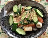 きゅうりと炒めちくわのポン酢あえ作り方5写真