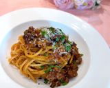 ラム肉のラグーソースパスタ作り方15写真