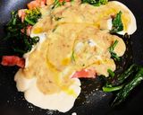市販のソースで菜の花クリームパスタ作り方2写真