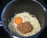 超簡単！　納豆と卵黄のパスタ作り方4写真