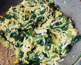 あ！美味しい。行者菜とリーキの卵とじ作り方3写真