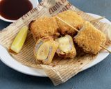 りんごの豚バラ肉巻き串カツ作り方16写真