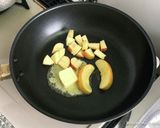 焼きリンゴと生ハムのパスタ作り方6写真