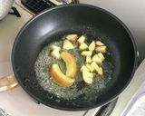 焼きリンゴと生ハムのパスタ作り方7写真