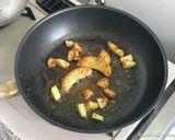 焼きリンゴと生ハムのパスタ作り方8写真
