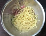 焼きリンゴと生ハムのパスタ作り方10写真
