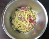 焼きリンゴと生ハムのパスタ作り方11写真