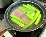 がっつり♪豚バラと柿のコロコロ丼✨作り方2写真