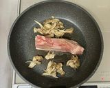 ポークステーキ　舞茸のマスタードソース作り方4写真
