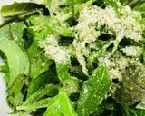 胡麻ドレでシーザー風？ベビーリーフサラダ作り方1写真