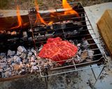 キャンプで炭火焼肉作り方5写真
