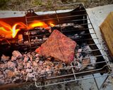キャンプで炭火焼肉作り方6写真