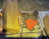 キャンプで炭火焼肉作り方8写真