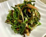 シャキシャキわらびのおひたし♪作り方10写真