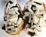 筍と新若布のブルスケッタ　鮒寿司の飯作り方3写真