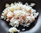 料亭の味を5分で！カニカマいしる炒飯作り方3写真