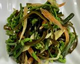 わらびと生姜と人参の塩昆布和え♪作り方4写真