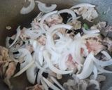大阪黒菜と豚肉のにんにくみそバター炒め作り方3写真