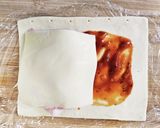 りんごと豚肉のパイピザ作り方7写真