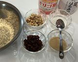 手作りオートミールグラノーラ　作り方1写真