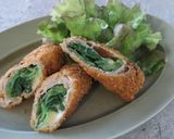 大阪黒菜の豚巻きチーズカツ作り方7写真