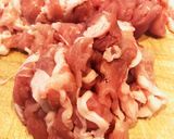 レンジ時短！豚肉とさつまいもの甘辛炒め作り方1写真