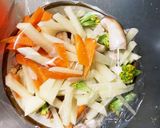 お一人様☆野菜たっぷりピリ辛ウインナー丼作り方11写真