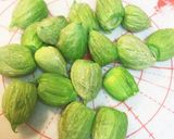 ネギ坊主の天麩羅　ゆかり風味作り方1写真
