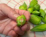 ネギ坊主の天麩羅　ゆかり風味作り方2写真