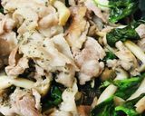 豚こまぎれ肉●岩塩レモン香草/バジル焼き作り方3写真