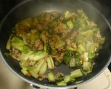 ひき肉とレタスのにんにく醤油炒め作り方4写真
