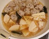 筍と豚団子煮作り方6写真