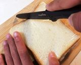 キャベツとハムのオープンオムレツサンド作り方15写真