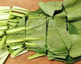 簡単♬小松菜もやし しめじの とろみ炒め作り方1写真