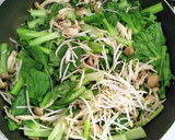 簡単♬小松菜もやし しめじの とろみ炒め作り方4写真