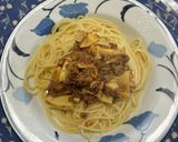 筍のミートソーススパゲッティ作り方8写真