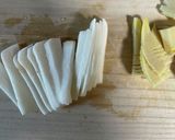 簡単！たけのこと長芋のかき醤油炒め作り方1写真
