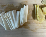 簡単！たけのこと長芋のかき醤油炒め作り方1写真