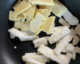 簡単！たけのこと長芋のかき醤油炒め作り方5写真