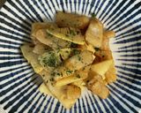 簡単！たけのこと長芋のかき醤油炒め作り方6写真