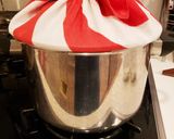 桜と小豆あんの米粉蒸しケーキ作り方1写真