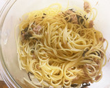簡単♡ツナと塩昆布の和風パスタ♡作り方4写真