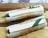 チーズちくわの海苔巻き豚バラロール作り方2写真