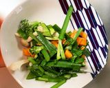 お一人様☆野菜たっぷり洋風ニラ玉風炒飯作り方8写真