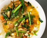 お一人様☆野菜たっぷり洋風ニラ玉風炒飯作り方15写真
