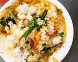お一人様☆野菜たっぷり洋風ニラ玉風炒飯作り方16写真