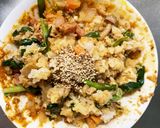 お一人様☆野菜たっぷり洋風ニラ玉風炒飯作り方21写真