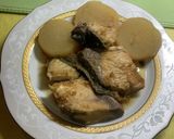 ザB級飯　見た目は無視のぶり大根の丼　作り方2写真